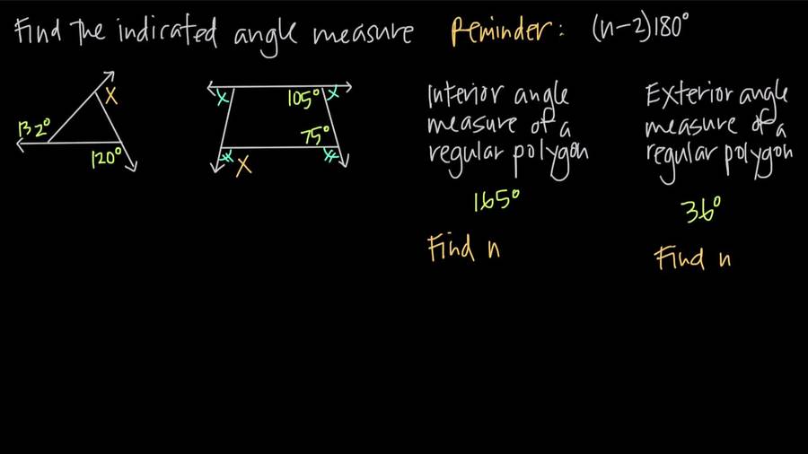 Exterior Angles of Polygons : Geometry-Parallels and Polygons
