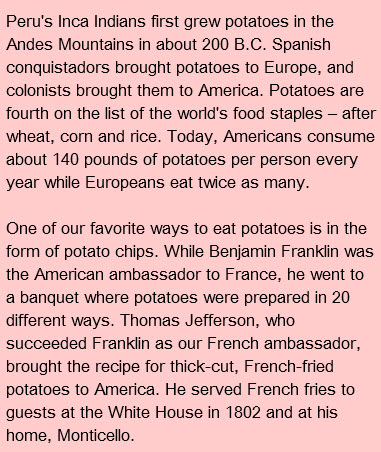History of Potato Chips