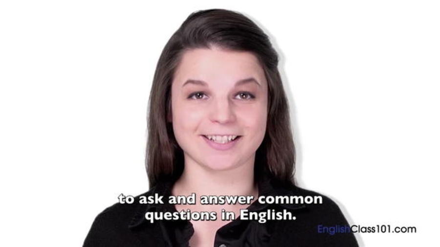 Asking About Names : English in Three Minutes