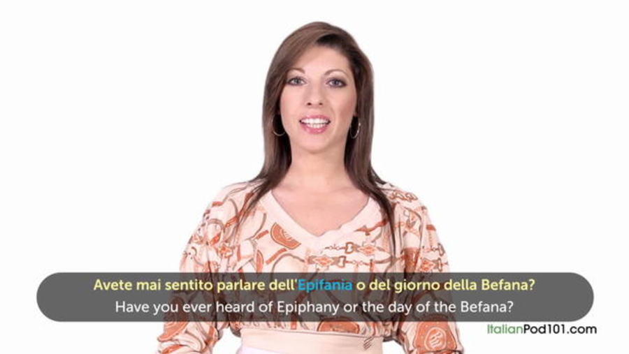 Epiphany : Video Culture Class - Italian Holidays