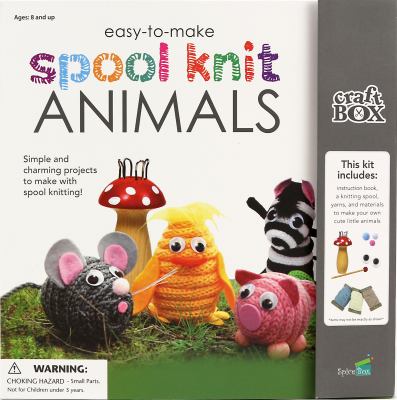 Easy-to-make spool knit animals