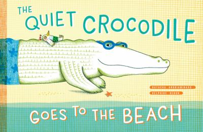 The quiet crocodile goes to the beach