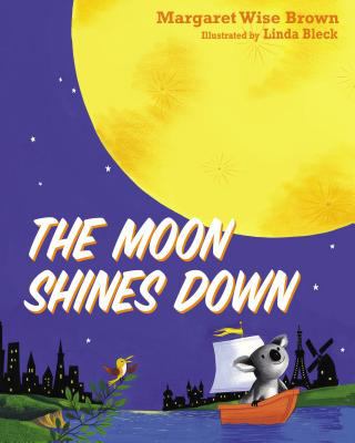 The moon shines down