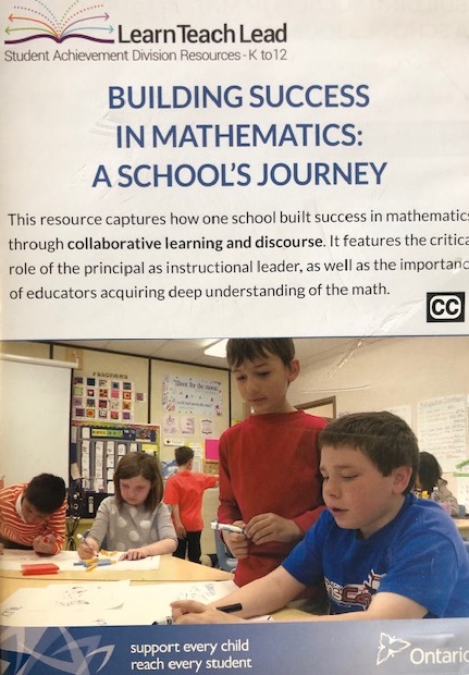 Building Success in Mathematics : A School’s Journey.