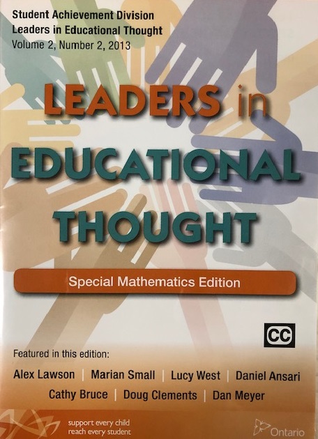 Leaders in educational thought. Volume 2, number 2, 2013, Special Mathematics Edition /