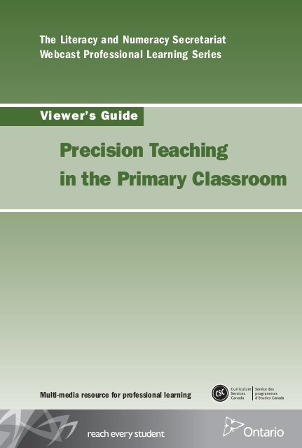 Precision teaching in the primary classroom.