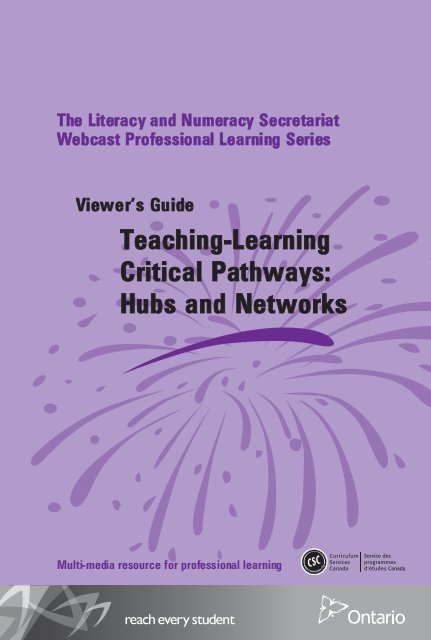 The teaching-learning critical pathway : hubs and networks.