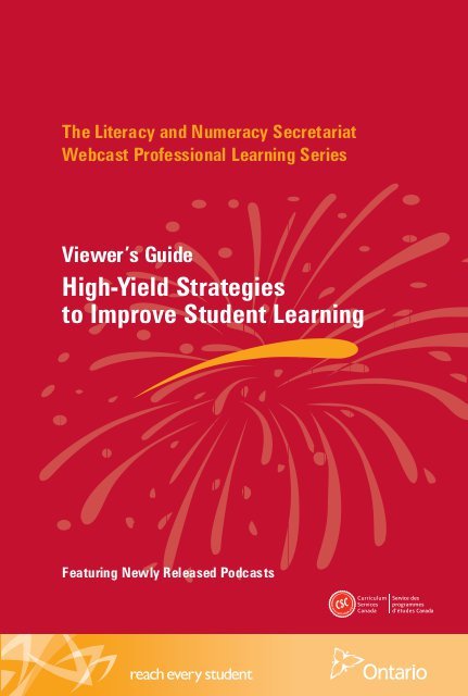 High-yield strategies to improve student learning