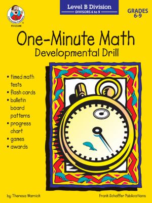 One-minute math developmental drill : level B division, divisors 6 to 9