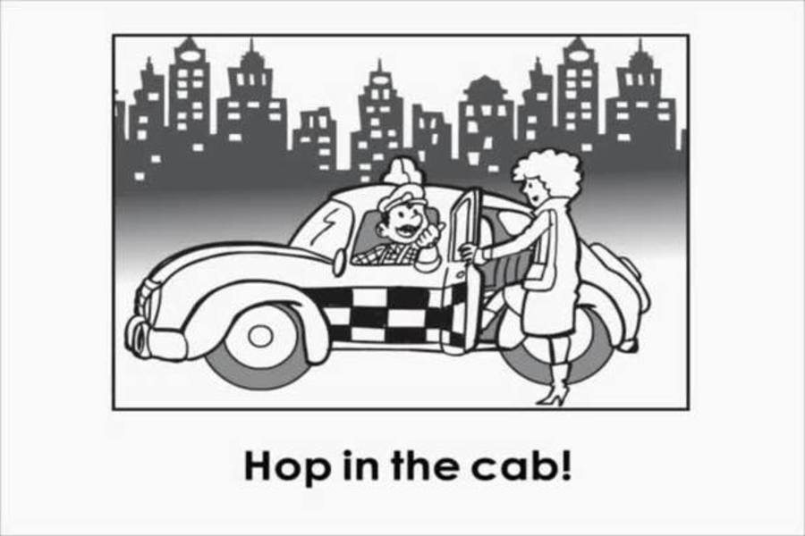 Level 3, (Shared Reading) Hop in the Cab