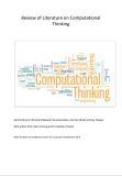 Review of literature on computational thinking