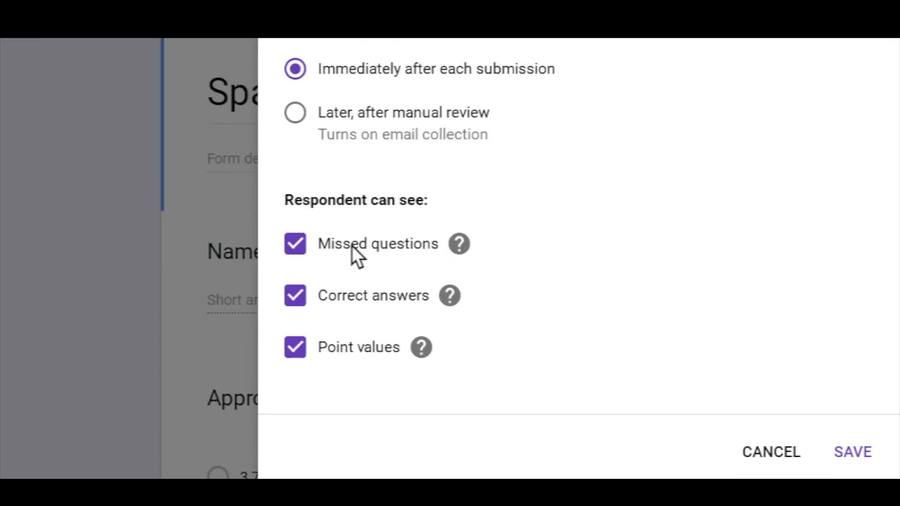 Google Forms, Make Your Form Self-Marking Quiz