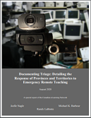 Documenting triage : detailing the  response of provinces and territories to  emergency remote teaching