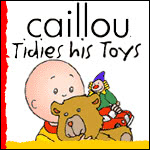 Caillou tidies his toys