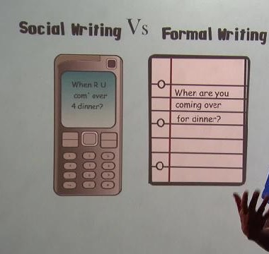 Formal Writing vs Social Writing