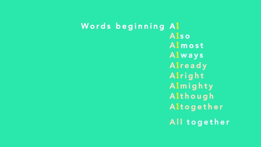 Words beginning 'al'