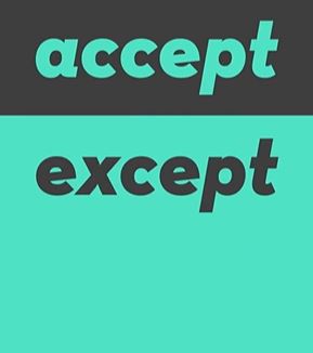 Accept and Except