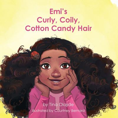 Emi's curly, coily, cotton candy hair