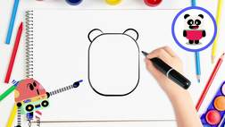How to Draw Elliot the Panda