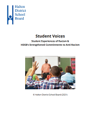 Student voices : student experiences of racism & HDSB’s strengthened commitments to anti-racism