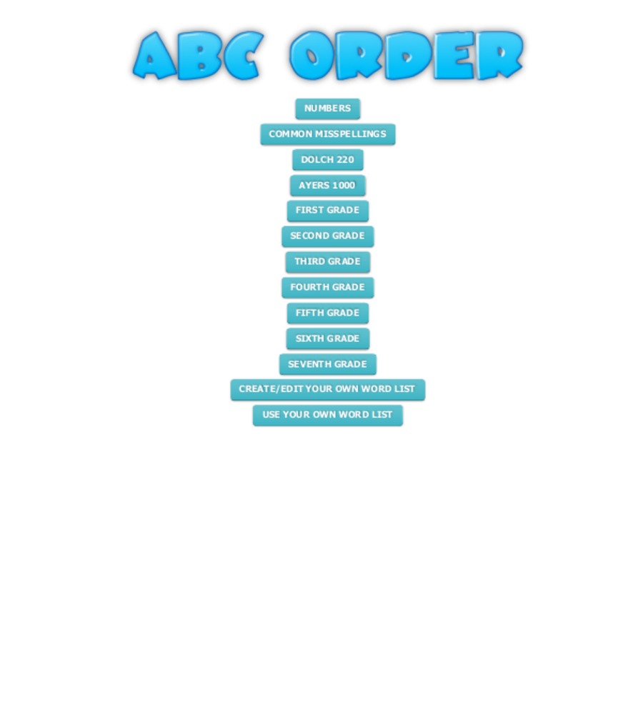ABC Order Workshop