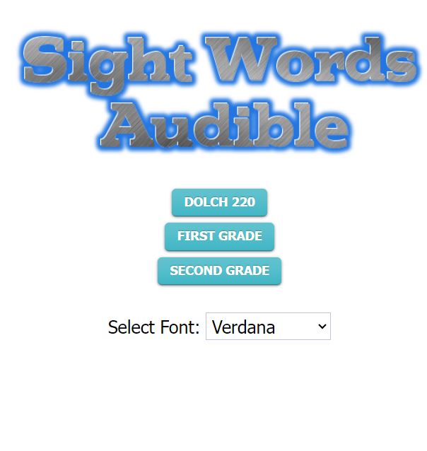 Sight Words Audible