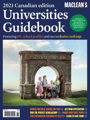 Maclean's 2021 Canadian universities guidebook.