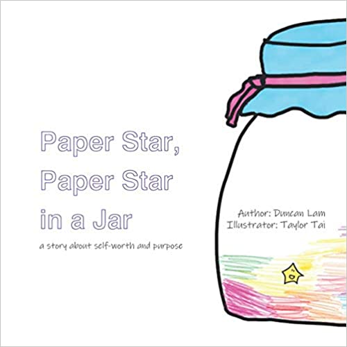 Paper star, paper star in a jar