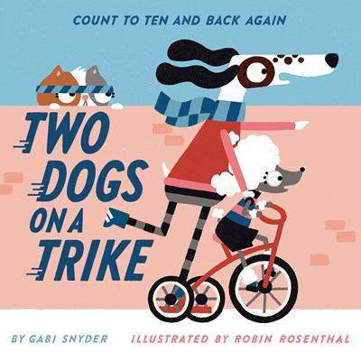 Two dogs on a trike