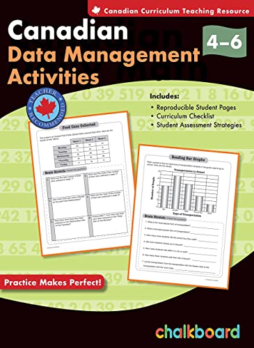 Canadian data management activities : grades 4-6