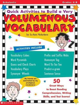 Quick activities to build a very voluminous vocabulary