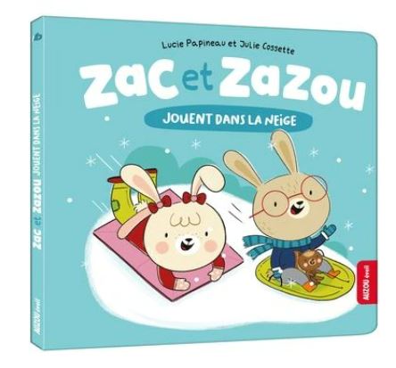 Zac et Zazou jouent dans la neige