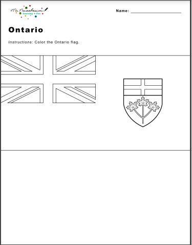 Canada Flags Coloring