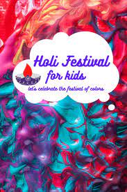Holi festival for the kids