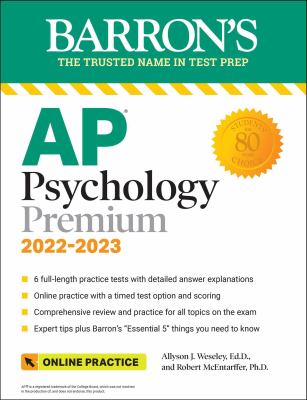 Barron's AP psychology premium 2022-2023