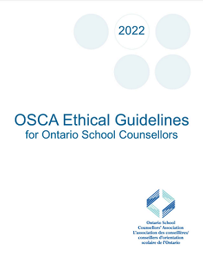 OSCA ethical guidelines for Ontario school counsellors