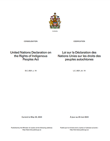 United Nations declaration on the rights of Indigenous Peoples act