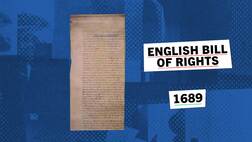 What is the English Bill of Rights?