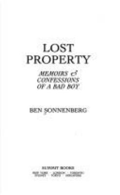 Lost property : memoirs & confessions of a bad boy