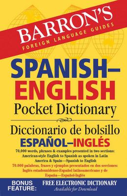 Spanish-English pocket dictionary : Diccionario de bolsillo español-inglés