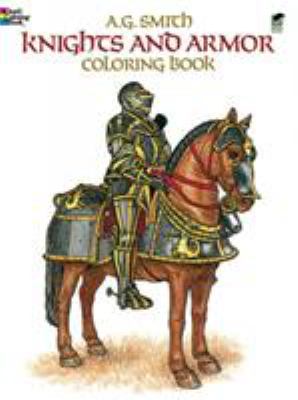 Knights and armor coloring book
