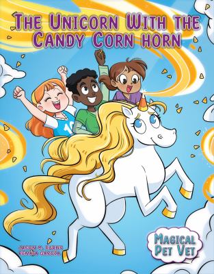 Magical pet vet. The unicorn with the candy corn horn /