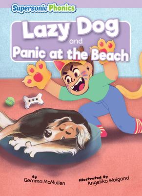 Lazy dog and Panic at the beach