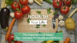 The importance of water : Stay hydrated for health and wellness