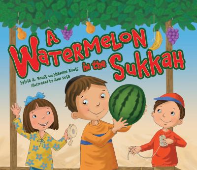 A watermelon in the sukkah