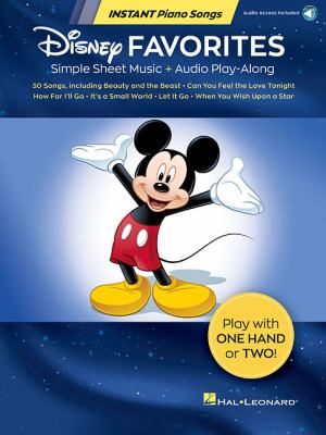 Disney favorites : simple sheet music + audio play-along.