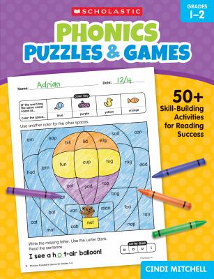 Phonics puzzles & games : 50+ skill-building activities for reading success. Grades 1-2