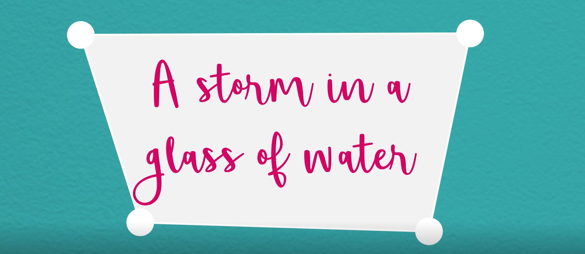 A Storm in a Glass of Water (Water): Science in Progress.