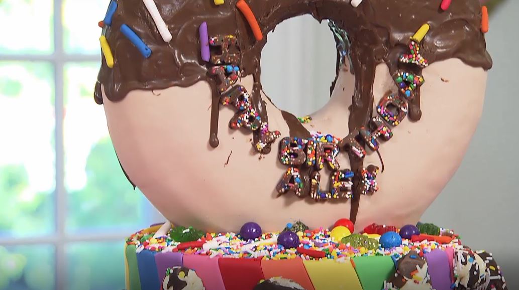 Alex's Colossal Donut Cake: Best Cake Wins Series.