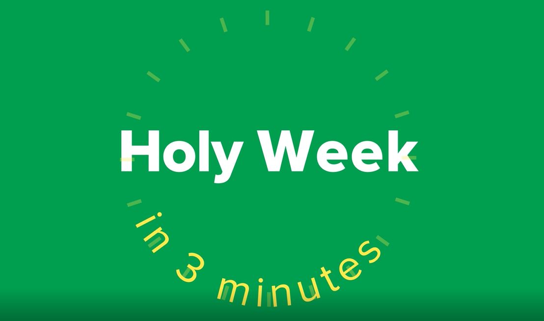 Holy Week in 3 Minutes: Catholic Teachings and Celebrations Explained Series.